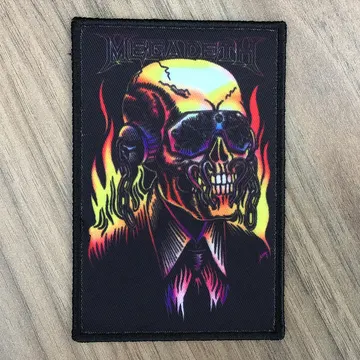 Megadeth - Flaming Vic (Printed Patch)