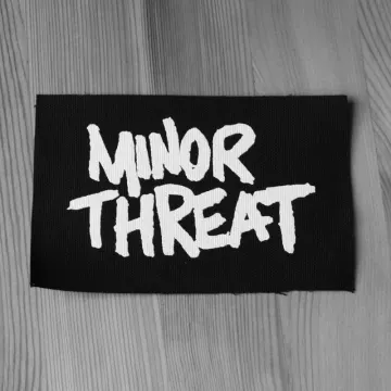 Minor Threat - White Logo (Printed Patch)
