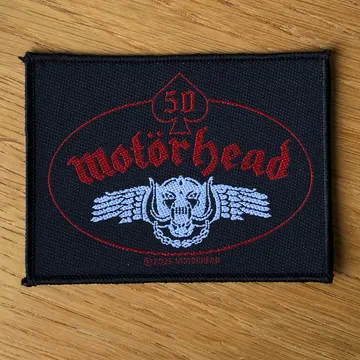 Motorhead - 50 (Snaggletooth Wings) (Woven Patch)