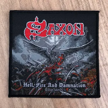 Saxon - Hell, Fire and Damnation (Woven Patch)