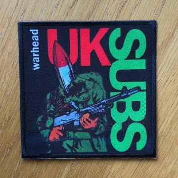 U.K. Subs - Warhead (Black) (Printed Patch)