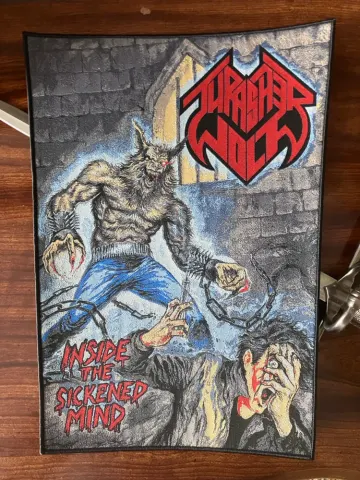 (MUST GO TRACKED) Official Thrasherwolf - “Inside the Sickened Mind” Backpatch