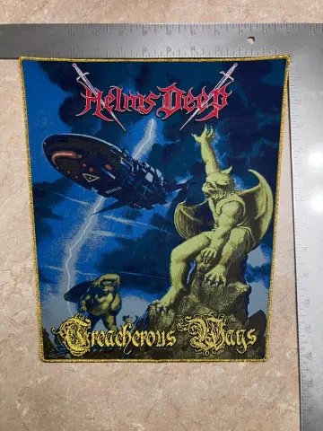 MUST GO TRACKED Official Helms Deep “Treacherous Ways” woven backpatches
