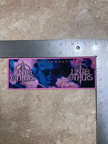 Official Unto Others “Butterfly” woven strip patch