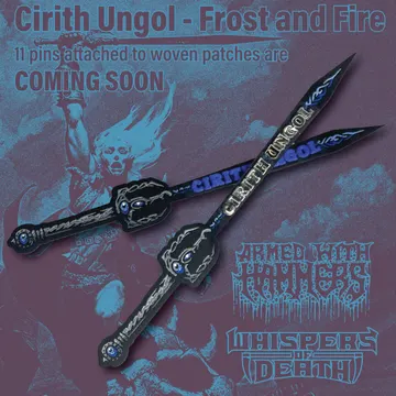 Cirith Ungol - Frost and Fire sword sword patches